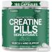 Creatine Monohydrate Pills - Muscle Builder, 180 Capsules 5G, 45 Servings, Vegan, Pre/Post-Workout, | Creatine Capsules for Women and Men, Micronized, Instantized, Powder Tablet Gummy Alt, Creatina