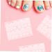 minkissy 20 Sheets False Nail Stickers With Glue Stickers For False Nails Waterproof Labels Pressure Glue Gel For False Nails Short Gummed Paper - Buy Online on GoSupps.com