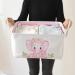 INough Toy Storage Basket Pink Basket  Baby Shower Basket for Girls  Large Gift Box for Baby  Collapsible Storage Bins Elephant Decoration for Kidsroom Nursery Room Play Room (Large  Pink Elephant) Pink Elephant Large - Buy Online on GoSupps.com