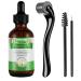 Rosemary Oil (60ML)+ Derma Roller 0.5mm for Hair Growth Skin Care Eyebrow and Eyelash Growth for Aromatherapy & Diffuser Hair Loss Treatment Oil for Women and Men Rosemary Oil Set 2