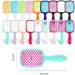 Comb Women's Scalp Massage Comb Hair Brush Women's Hollowed Out Home Salon Hair Styling Tool Comb Wide Tooth Comb (Color : Transparent-white) - Buy Online on GoSupps.com