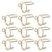 PLCPDM 10 Pack Adjustable Finger Nail Art Finger Rings Women Girl Jewelry Nail Rings Adjustable Fingertip Rings Copper Material Gold-color