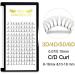 4D-C-0.10-8-15 Mix Pre Made Fan Eyelash Extensions - Russian Volume Lashes 0.07 0.10 Pre Fanned Long Stem C D Curl - 8-15 Mix & CG - Premade Fans Eyelash Extension - Buy Online on GoSupps.com