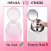 Acetone Pump Dispenser 2 Pack - 200ml Empty Pump Bottle for Nail Polish & Makeup Remover - INFILILA Push Down Pump for Alcohol - Toner Dispenser - Buy Online on GoSupps.com