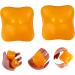 Homsfou 4-Pack Hexagonal Massage Balls - Handball Foot Massager for Acupressure & Deep Tissue Relief | Yoga & Gym Fitness | Natural Rubber 6x6cm Yellow - Buy Online on GoSupps.com