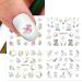 Floral Nail Art Stickers Decals - Water Transfer Butterfly, Blossom, Dragonfly Designs - Spring Manicure Supplies for Women and Girls - Buy Online on GoSupps.com