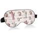 Sleep Mask Light Blocking Desert Cactus Pink Eye Mask for Sleeping with Adjustable Strap Wild West Soft Lightweight Eye Cover Blindfold for Men Women Work Travel Naps