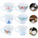 Zerodeko 6pcs Cups Tea Durable Delicate Fu Teaware Household Single Hand-Painted Exquisite Ceramic Kung As Shown 8X6X5CM - Buy Online on GoSupps.com