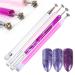 Phantomsky 4 pieces of high-quality magnet stick magnetic pencil set for perfect cat eyes effect DIY nail art tools Use with 3D magnetic cat eye gel nail polish or powder
