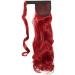 24 Long Dark Red Curly Wavy Wrap Around Ponytail Extension for Women - Buy Online on GoSupps.com