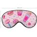 Pink Ice Cream Lollipops Sleep Mask | Adjustable Light Blocking Eye Mask for Men & Women - Buy Online on GoSupps.com