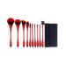Makeup Brush Brush Bar Non-irritating Synthetic Fiber Bristles Suitable for Travel and Gifts Red Brush Sets