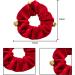 Miaija 5Pieces Hair Scrunchies Red Plush Ponytail Holder with Bell Premium Elastic Sequins Hair Bands Festival Headress for Women Lady Girls Hair Accessories - Buy Online on GoSupps.com