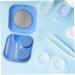 Homsfou Colored Contact Lens Container Kit | Shiny Frame Travel Case & Storage Box | International Shipping Available - Buy Online on GoSupps.com