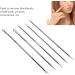 Qukaim Face Zit Remover Tool Blackhead Remover Tool Set Stainless Steel Comedone Extractors for Face and Nose 5 Piece Kit - Buy Online on GoSupps.com