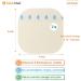 Hydrocolloid Thin Wound Dressing 4'' x 4'' 10 Pack - Ideal for Pressure Ulcers, Bed Sores, Surgical Wounds - By EalionMed - Buy Online on GoSupps.com