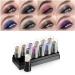 BINGBRUSH 12 Colors Glitter Gradient Eyeshadow Eye shadow Stick Pen Makeup Set  DNM Waterproof Shimmer Pink Eyeshadow Sticks Smoky Makeup Cosmetic (Bright color)