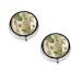 (Floral in The Old Book) Round Pill Box 3 Compartment Pill Box Mini Decorative Pocket Purse Portable Travel Medicine Tablet Vitamin Holder Organizer Pill Case
