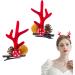 Reindeer Antler Hair Clips - Cute Reindeer Antler Hairpin Reindeer Antlers Hair Clips Deer Headband Antlers Headdress Hairpin For Puchen #5 Pine Cone Clamp - Buy Online on GoSupps.com