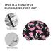 Women's Boston Terrier Dog Waterproof Shower Cap - Reusable Stretch Hem, Double Layers | Bath Cap - Buy Online on GoSupps.com