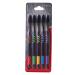 Leryveo soft toothbrushes bamboo coal toothbrushes - 5 pieces of coal toothbrushes with soft bristles |Bamboo coal care teeth several colors for the Moon family five black