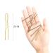 Hoyols U-Shaped Hairpins for Women & Girls - 100 Pack Blonde Metal Bobby Pins for Thick Hair Curved Design for Elegant Hairstyles - Buy Online on GoSupps.com