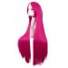 MapofBeauty 40 Inch Hot Pink Cosplay Wig for Women - Unique Long Straight Hair - Buy Online on GoSupps.com