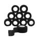 Qigui 10 roll finger plaster Self -adhering elastic bandage (2.5 cm x 4.5m) - waterproof dust and dirt -repellent paving strap flexible adhesive bandage ideal for sports and first aid black