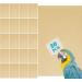 20 PCS Gravel Paper for Bird Cage - 10x16 Inch Liner Paper in Sea Sand Parrot Cage Sandpapers - Goose Yellow Color - Pet Bedding Accessories - Buy Online on GoSupps.com