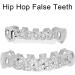 Halloween Festival Teeth Decoration Brackets | Hip Hop Style Silver Grillz Set | Funny Tooth Decor Accessories for Men - Buy Online on GoSupps.com
