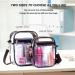 Stadium Approved Clear Crossbody Purse - S-Black - Buy Online on GoSupps.com