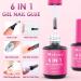 6 in 1 Gel Nail Glue - Strong Adhesive for Soft Gel Tips & Press-On Nails | Nail Extension Solution - Buy Online on GoSupps.com