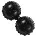 Gleavi 2st trigger point massage ball glass holder made of rattan muscle massage rollerball Yoga balls massage roller Bunsenbrenner Lacrosse-Ball massage double lacrosse ball peanut yoga ball