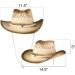 ArtCreativity Straw Cowboy Hat for Teens and Adults - Cowboy Costume Hat with Chinstrap and Sunburst Pendant - Perfect for Dress Up Parties and Concerts - Buy Online on GoSupps.com