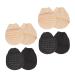 FRCOLOR 4 Pairs Forefoot Socks Low Cut Socks Foot Pads for Women of Foot Cushion Socks High Heeled Shoes Pads Sweat-Absorbent Forefoot Pads High-Heeled Shoes Pads Cotton Floor Mat Summer