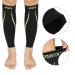 Calf Support Sleeves - Compression Stockings for Sports Travel & Pregnancy - Black Leg Protection - Buy Online on GoSupps.com