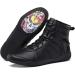 Durable Non-Slip Boxing Wrestling Shoes | High Traction Combat Sneakers - Black - Buy Online on GoSupps.com