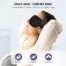 Upgraded Anti-Slip Eye Mask for Men & Women | 3D Sleep Mask with Perfect Light Blocking & 2 Adjustable Straps - Comfortable & Secure Fit - Buy Online on GoSupps.com