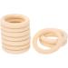 Wooden Teething Ring 65mm Blue - Safe Wood for Home Decor & Wedding - Natural Wood Rings - Buy Online on GoSupps.com