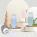 Uervoton 4 Pack Silicone Travel Bottle Leak Proof Refillable Squeezable Containers Set with Label and Transparent Carry Bag for Liquid Shampoos Soap and Toiletries - 90ml TB-4PACK - Buy Online on GoSupps.com