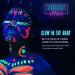 Bowitzki 30g Professional Face Paint Body Paint Water Based Face painting Makeup Safe for Kids and Adults Split Cake Single Color Halloween Christmas (Neon Blue) - Buy Online on GoSupps.com