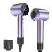 Hair Dryer 110000RPM Low Noise Thermo-Control Hair Dryer 1300W High-Speed Brushless Motor Negative Ionic Blow Dryer for Fast Drying with Nozzle(Purple)