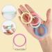 100 Colorful Elastic Hair Ties for Girls - Strong Stretch Rubber Bands | Metal-Free | Christmas Gifts | 4.3cm - 6 Colors - Buy Online on GoSupps.com