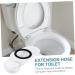 Homoyoyo 2pcs Toilet Shifter Toilet Drainage Systems Drain Pipe Shifter Commodes Toilet Bowl Water Outlet Shifter Toilet Flange Toilet Closestool Supplies Kits White Plastic Adjust Extend 20.7X12.5CMx2pcs Whitex2pcs - Buy Online on GoSupps.com