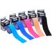 Kinesiology Tape Athletic Tape Sport Tape Lychee Supports & Protects Muscles Waterproof and Latex Free Breathable Elastic for Sport Activity (5 Rolls 5 Colors)