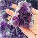 Crystal Natural Raw Amethyst Quartz Purple Crystal Cluster Stones Specimen Home Decoration Crafts Ornament Crystal Cluster 1PC 100g-130g - Buy Online on GoSupps.com