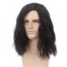 REEWES Men Wigs - Long Curly Layered Synthetic Hair Wig for Daily Use & Costumes (Black) - International Shipping Available - Buy Online on GoSupps.com