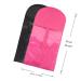 2-Piece Wig Storage Bags with Wooden Hangers - Portable Dustproof Hair Extensions Storage (Black & Pink) - Buy Online on GoSupps.com