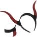 Kichvoe Halloween Horns Headband Sheep Horn Hair Hoop Devil Demon Horns Cosplay Fancy Dress Photo Props Hair Accessory Christmas Halloween Decoration - Buy Online on GoSupps.com