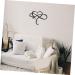 GRIRIW 1pc Iron Pendant Home Decor Heart Pendant Room Backdrop Hanging Ornament Wrought Iron Wall Hanging 45x39cm Black - Buy Online on GoSupps.com